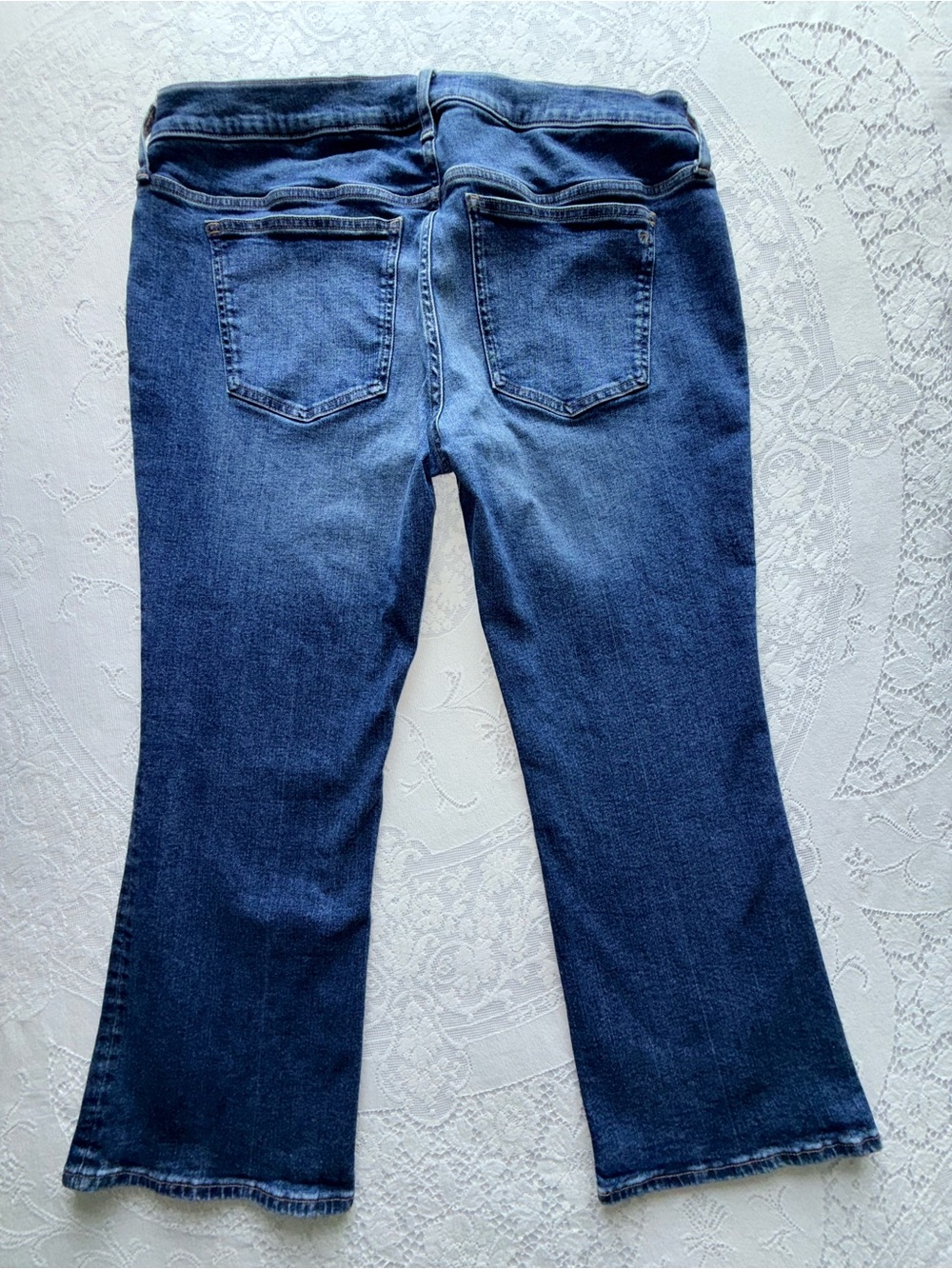 Madewell Maternity Kick Out Bootcut Jeans Blue Denim Size 33 CKP473227266 - Picture 7 of 12